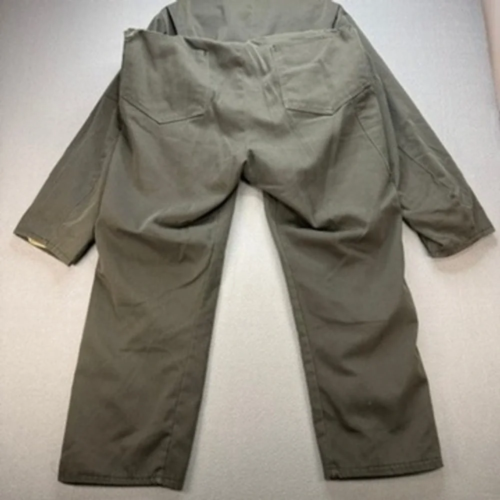 VTG Military Style Insulated Coveralls Jumpsuit Regular Fit Large Green Cotton